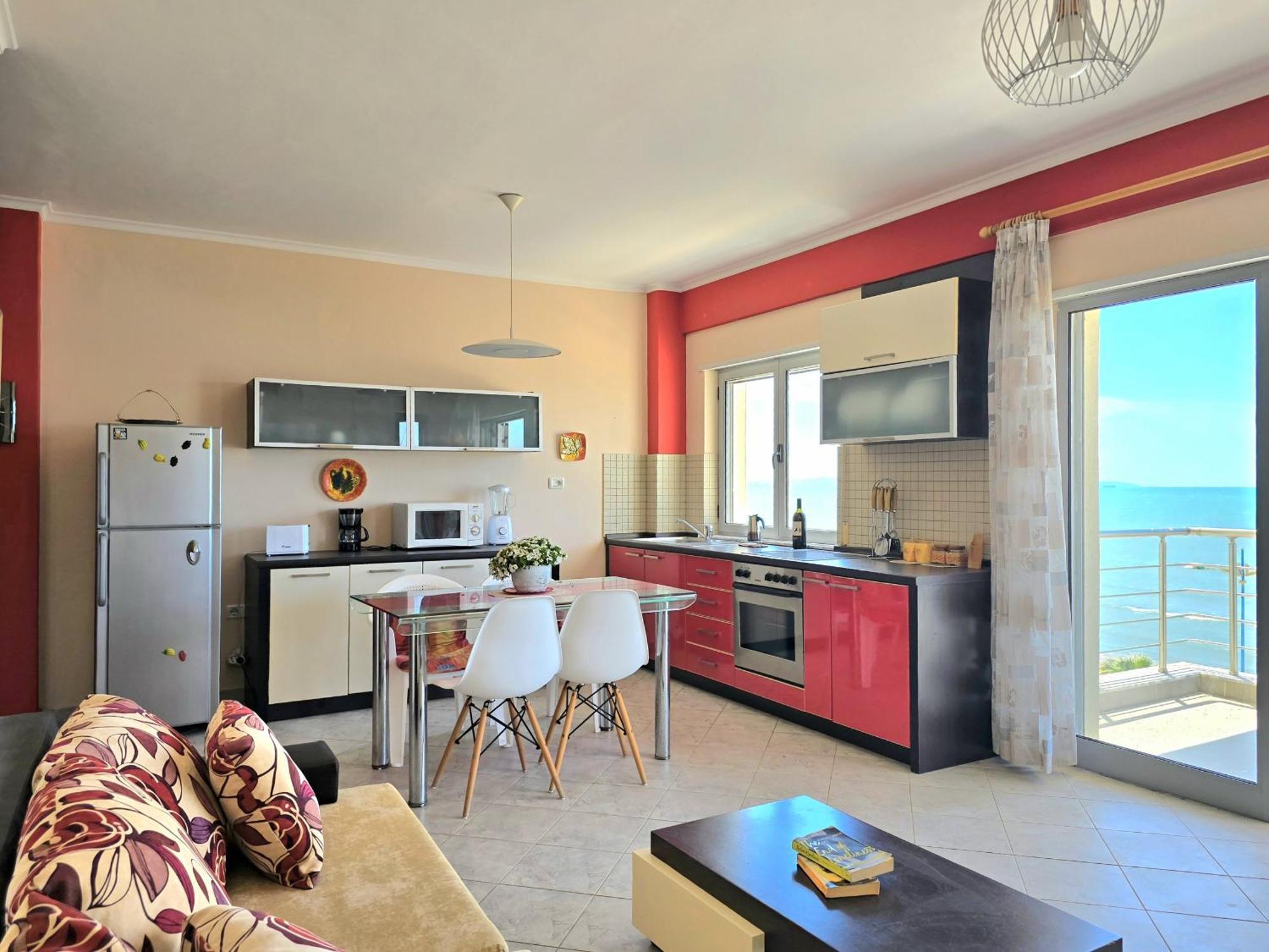 Sea View Apartments In Драч Екстериор снимка
