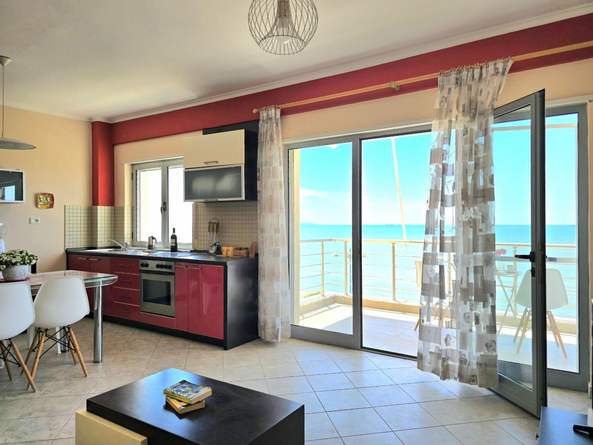 Sea View Apartments In Драч Екстериор снимка